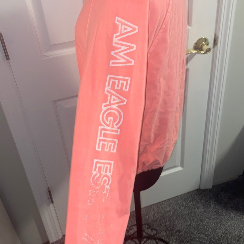 Neon Pink/Coral American Eagle Sweatshirt - Picture 2 of 2